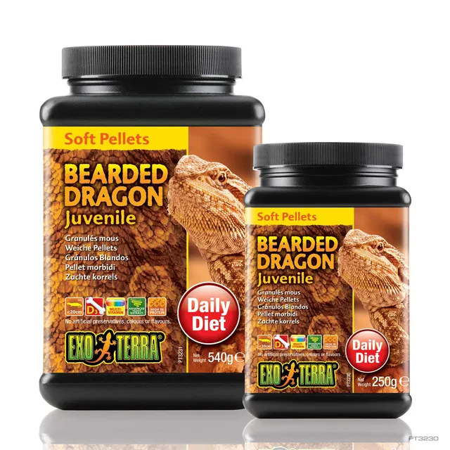 exo-terra-soft-pellets-juvenile-bartagamen-futter-250g-dragon-grub image 1