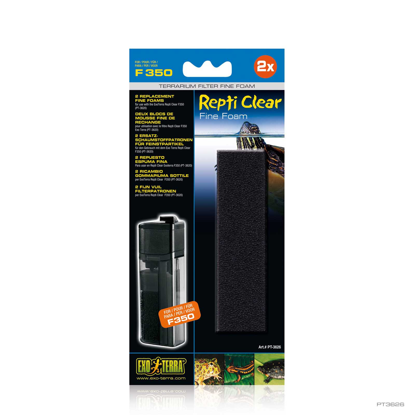 exo-terra-2-fine-foams-f-r-repti-clear-f350-feinfilter-ersatzpads image 2