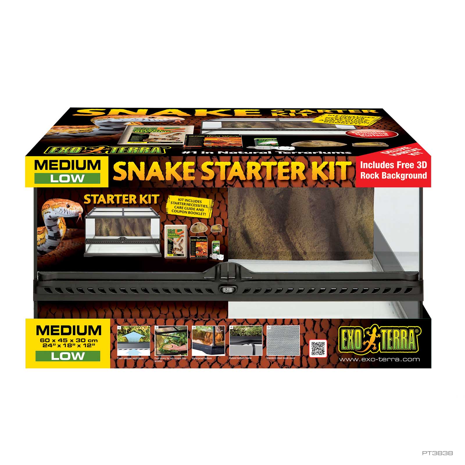 exo-terra-snake-starter-kit-natural-terrarium-medium-low-60-x-45-x-30-cm-mit-hea image 2