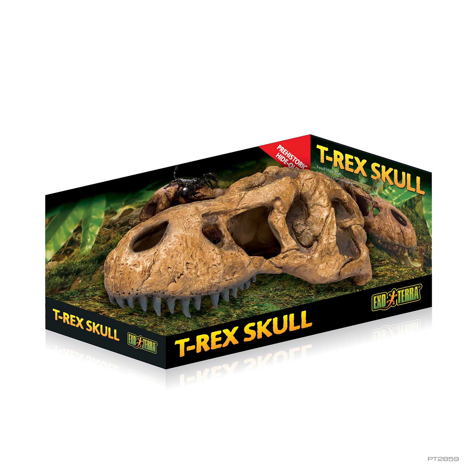 exo-terra-t-rex-skull-fossil-sch-del-versteck-f-r-terrarien image 2