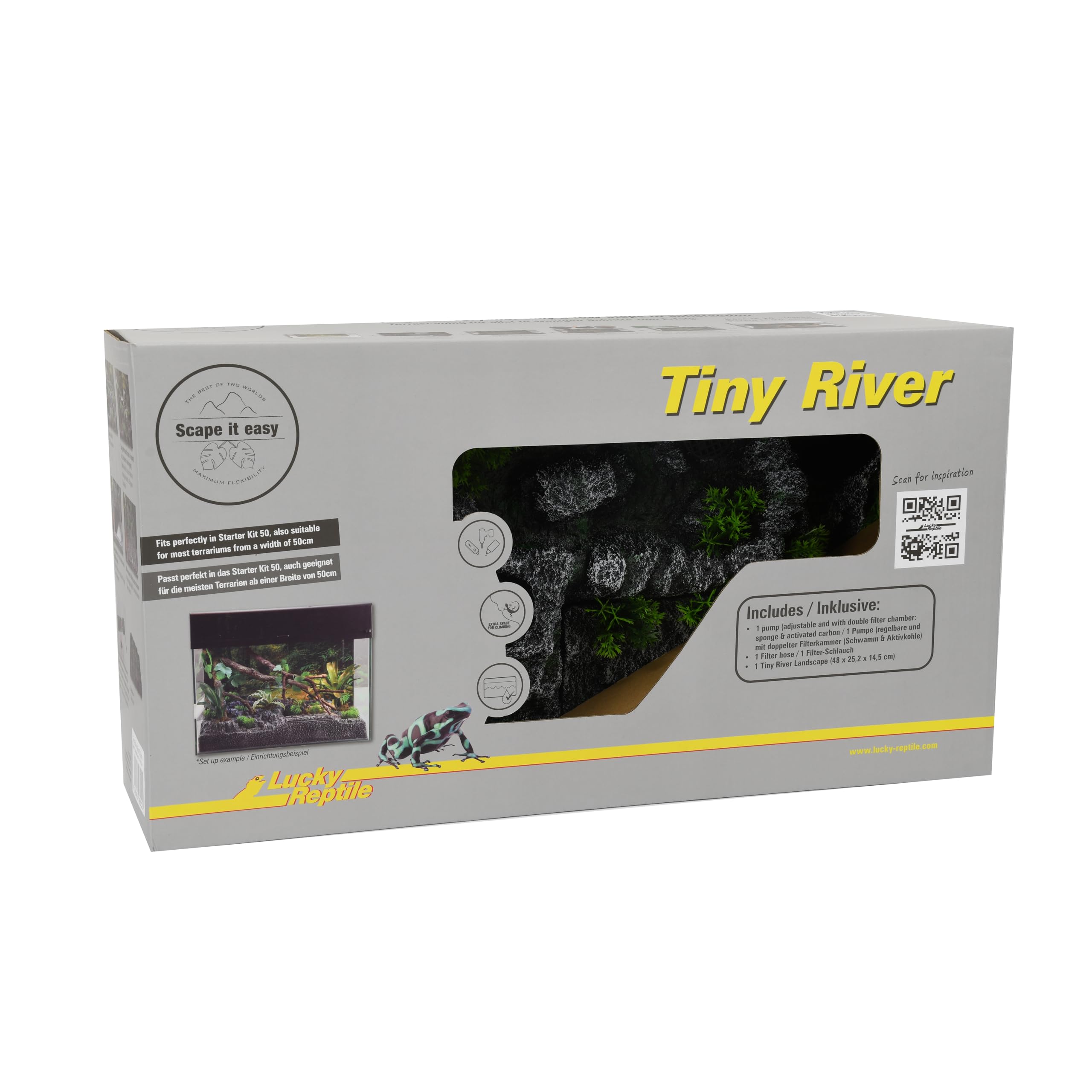 lucky-reptile-tiny-river-scape-it-easy-48-x-25-5-cm-bachlauf-mit-pumpe image 3