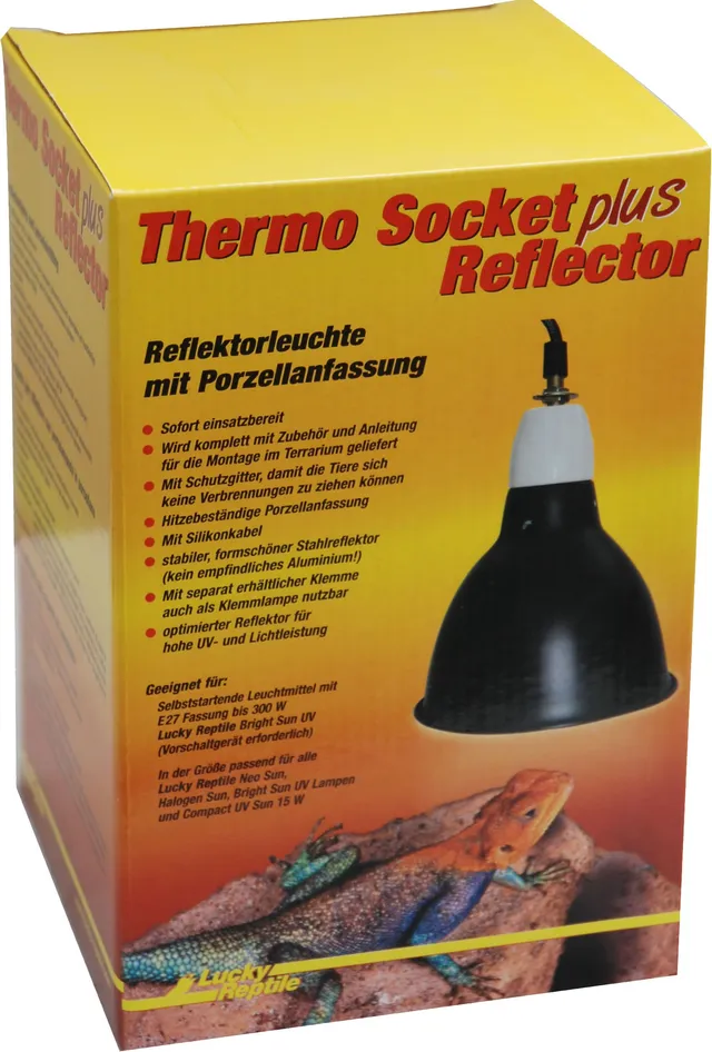 lucky-reptile-thermo-socket-plus-reflector-klein-schwarz-lampenfassung image 1