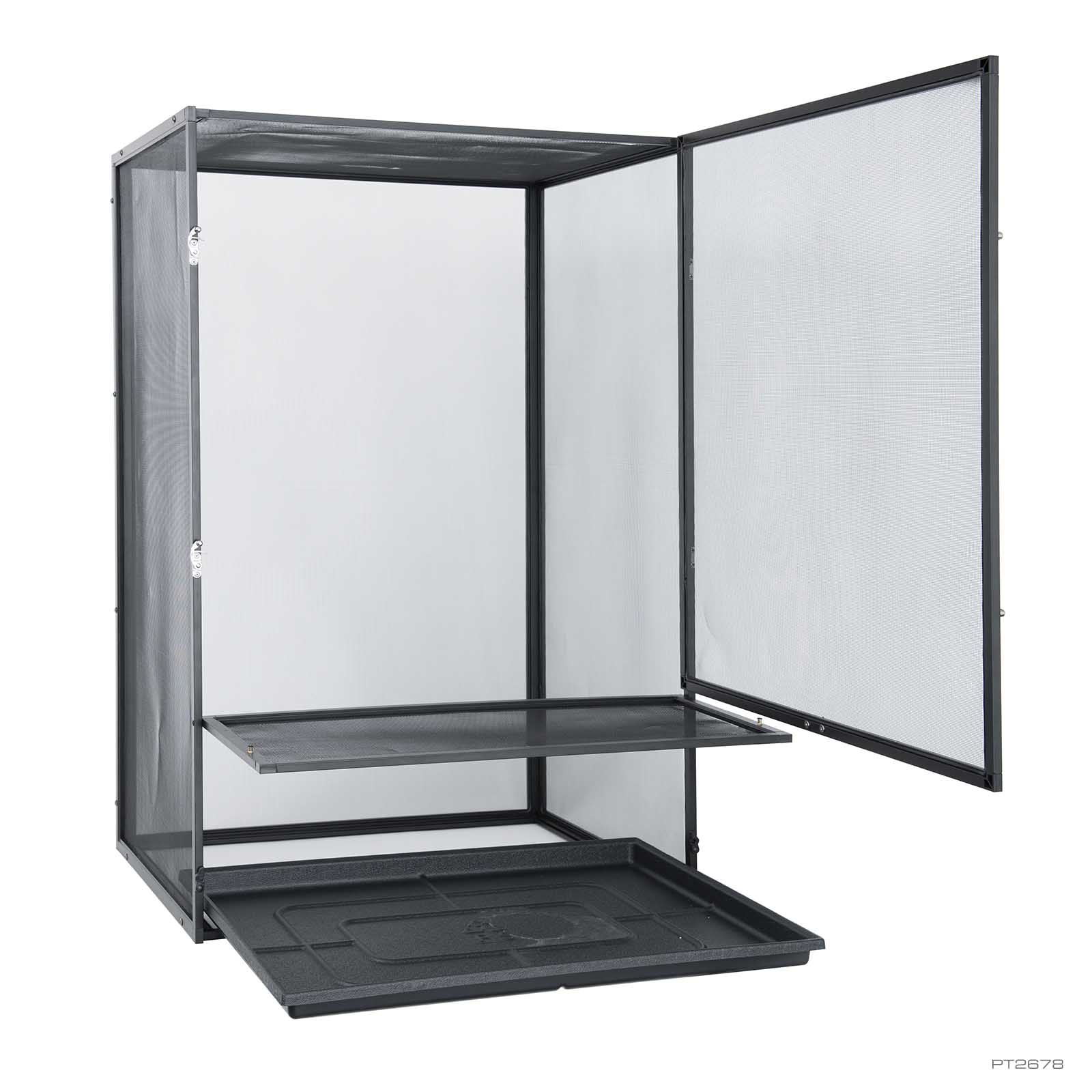 exo-terra-screen-terrarium-medium-x-tall-alu-gaze-terrarium image 2
