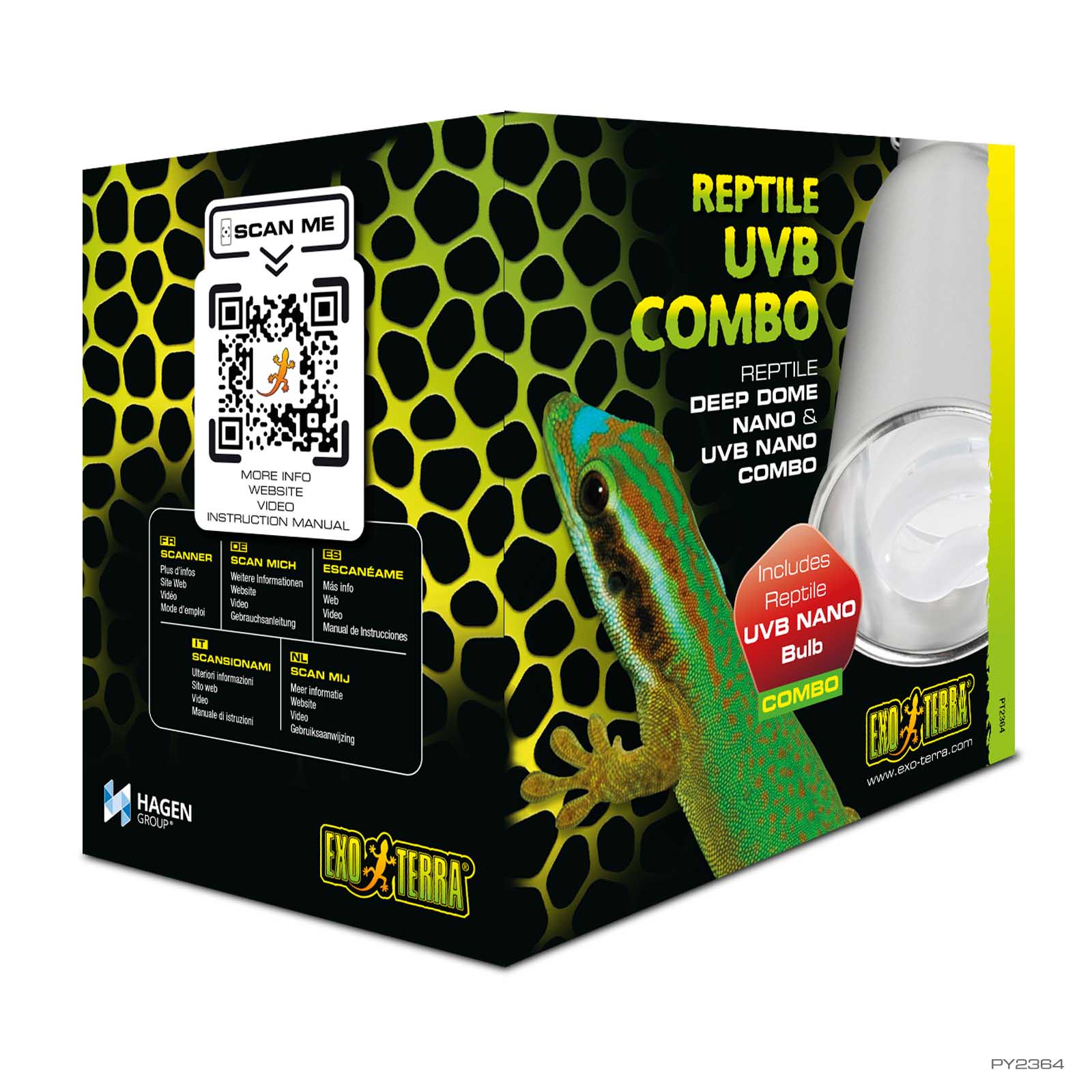 exo-terra-reptile-deep-dome-uvb-combo-nano-lampenfassung-mit-uvb-lampe image 2