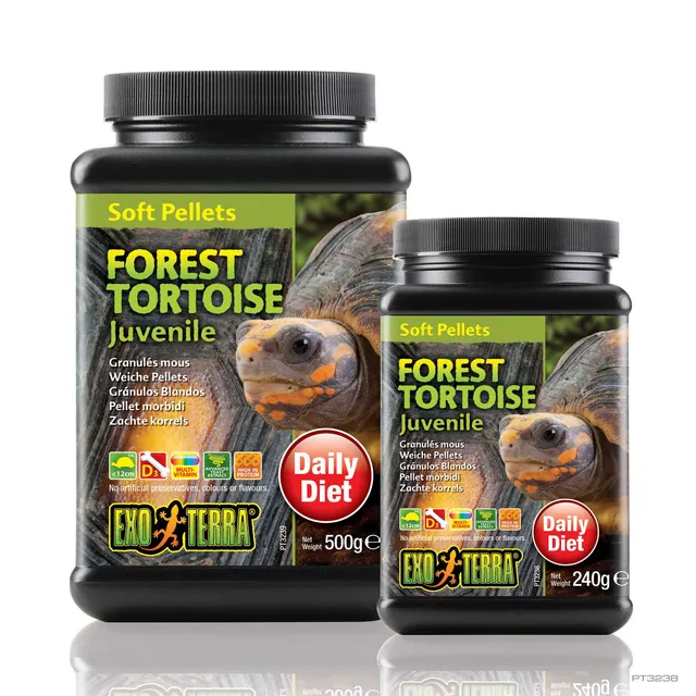 exo-terra-juvenile-forest-tortoise-food-soft-pellets-240-g image 1