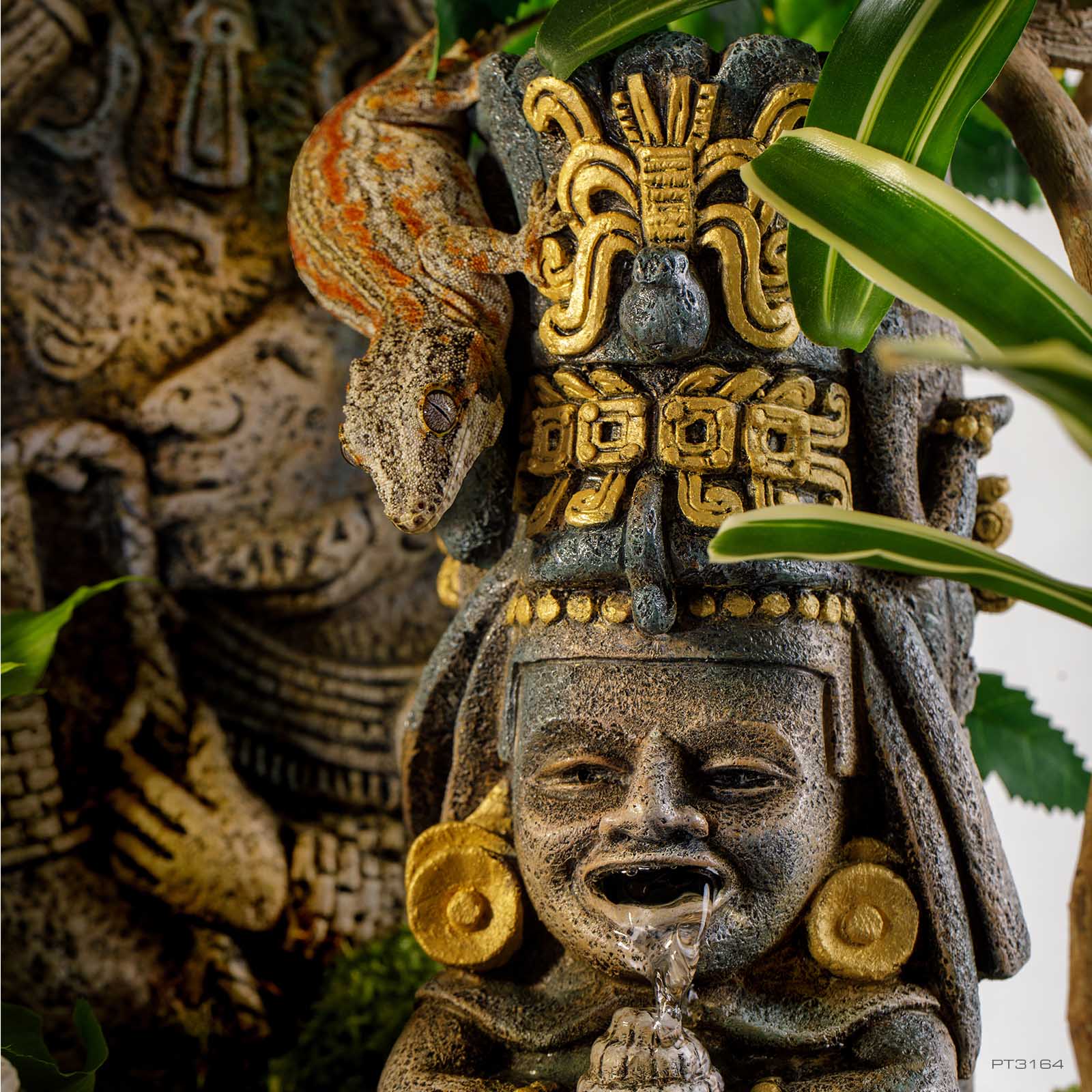 exo-terra-aztec-waterfall-dekor-wasserfall-sacred-maize-im-azteken-stil image 2