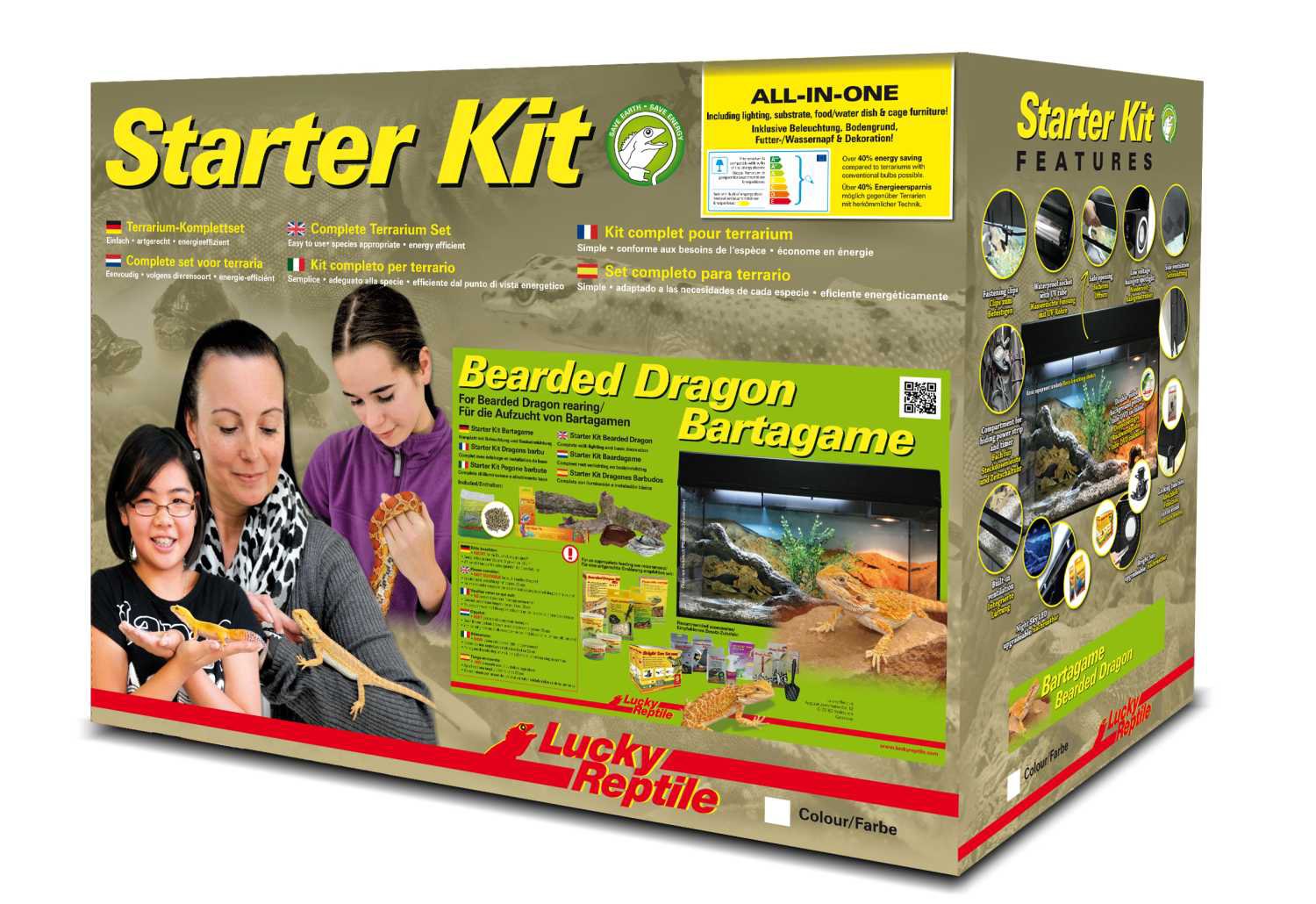 lucky-reptile-starter-kit-bartagame-80x40x52-cm-schwarz-komplett-terrarium image 1