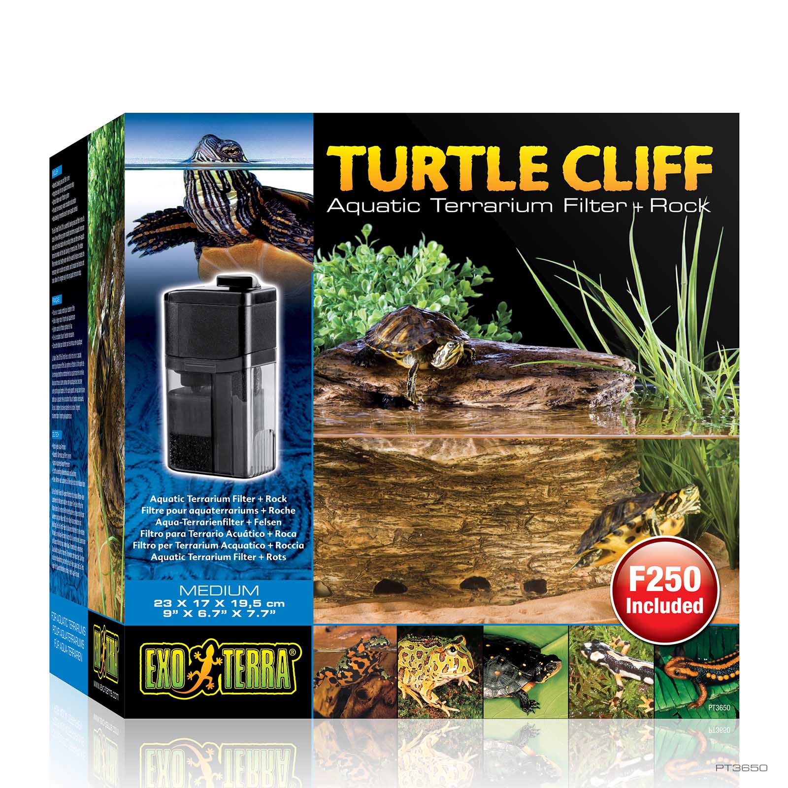 exo-terra-turtle-cliff-medium-wasserfall-mit-basking-plattform-und-filter image 2
