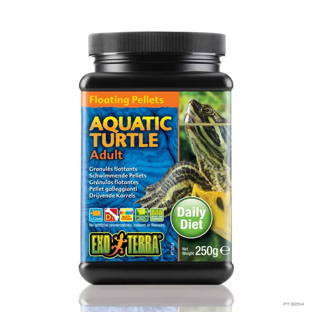 exo-terra-floating-pellets-aquatic-turtle-adult-250-g-wasserschildkr-ten-futter image 1