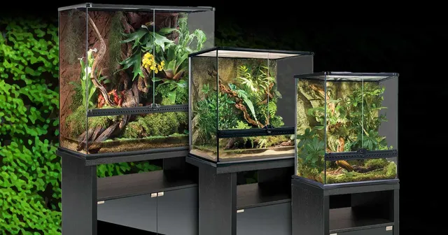 exo-terra-terrarium-cabinet-unterschrank-schwarz-mit-glast-ren image 1