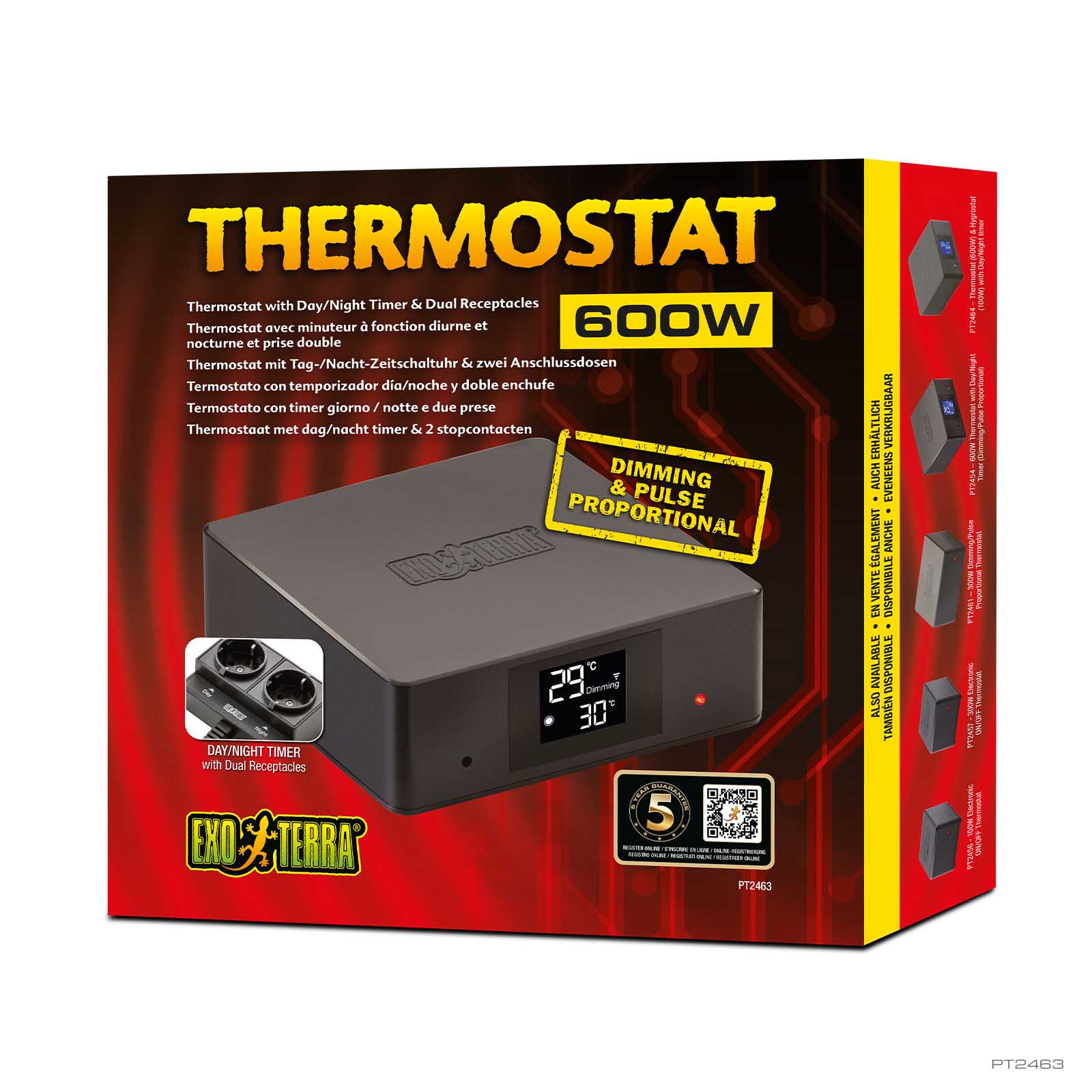 exo-terra-thermostat-600w-mit-tag-nacht-timer-dual-steckdose image 2