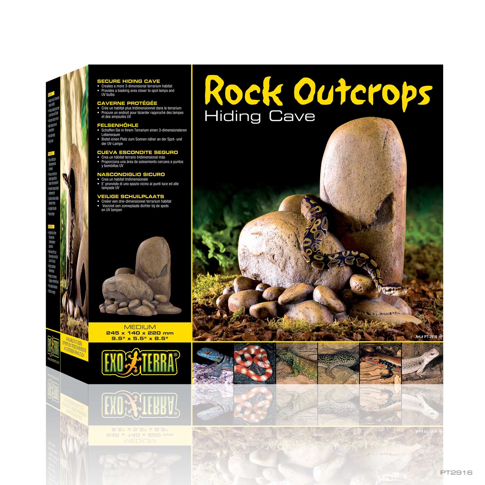 exo-terra-rock-outcrops-medium-felsen-versteck-mit-sonnenplatz image 2