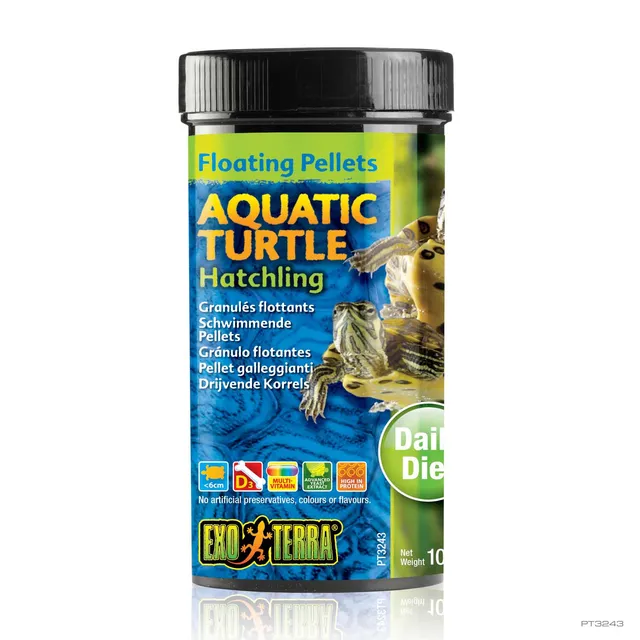 exo-terra-floating-pellets-aquatic-turtle-hatchling-105-g-aufzuchtfutter image 1